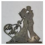 MR & MRS WEDDING METAL SIGN