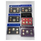 (6) US MINT PROOF SETS