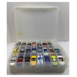 (34) MATCHBOX DIECAST CARS IN CASE