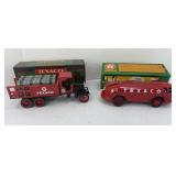 (2) DIECAST TEXACO BANKS ERTL 1990s