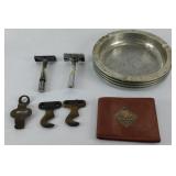 LARGE ALUMINUM ASHTRAY, ASH TRAY, WALLET & MORE