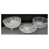 CRYSTAL SERVING BOWLS