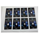 (8) PURE SILVER 1 GRAIN EACH