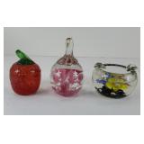 (3) ST CLAIR PAPERWEIGHTS