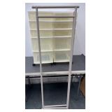 (2) ROLLING ORGANIZER BINS & ROOM DIVIDER
