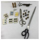SCISSORS & OTHER SEWING ITEMS