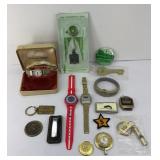 WATCHES, ADVERTISING, KEYCHAINS