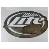 MILLER LITE METAL SIGN