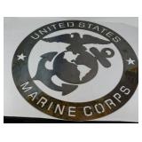 UNITED STATE MARINE CORPS METAL SIGN