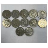 (2) EISENHOWER DOLLARS (MIXED DATES)
