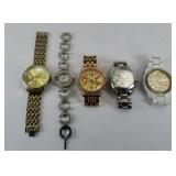 (5) VINTAGE WATCHES: VARSALES, GENEVA & MORE