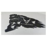 US AIR FORCE METAL FLAG SIGN