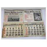 (2) HOOSIER FEED COMPANY 1943 & 1947 CALENDAR