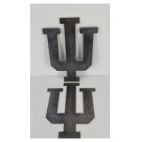 (2) INDIANA UNIVERSITY IU METAL SIGNS