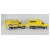 (2) RYDER TRUCKS BY ERTL MOVING TRUCKS