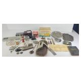 ASSTD ADVERTISING: ASH TRAYS, HARMONICA & MORE