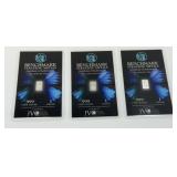 (3) PURE SILVER 1 GRAIN OF PURE SILVER