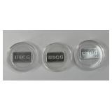 (3) 1 GRAM SILVER BARS