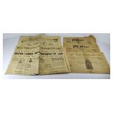 (3) 1925 LEBANON HIGH SCHOOL PENNANT NEWSPAPER