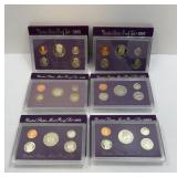(6) UNITED STATES PROOF SETS