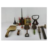 OIL CANS, ANTIQUE KITCHEN UTENSILS