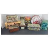 (9) DECORATIVE TINS