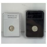 1941 MERCURY SILVER DIME, 1964 ROOSEVELT SILVER DI