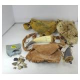 POWDER HORNS AND POUCHES