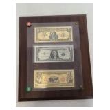 24KT GOLD FOIL NATIVE AMERICAN & BUFFALO