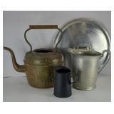COPPER KETTLE, WATER PITCHER, LID & MORE