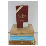 (4) WOOD CIGAR BOXES