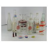 ASSTD SOFT DRINK ADVERTISING & BOTTLES