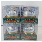 (4) FROSTY SPINNING ORNAMENT