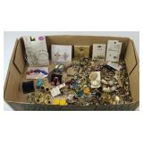BOX OF FASHION JEWELRY