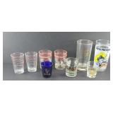 SHOT GLASSES, KENTUCKY DERBY GLASS & OTHER GLASSES