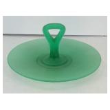 SATIN GLASS TIDBIT DISH