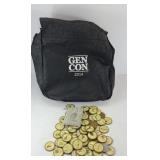 TRUE DUNGEON GAME PIECES W/ 2014 GEN CON BAG