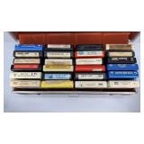 8 TRACK TAPE COLLECTION W/ CASE (COUNTRY MUSIC)