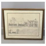 INDIANA UNIVERSITY  OF LAW PENCIL SKETCH PRINT