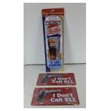 PEPSI THERMOMETER AND (2) LICENSE PLATES