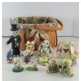 EASTER BUNNIES & BASKET DECOR