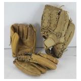 (3) VINTAGE BASEBALL MITTS