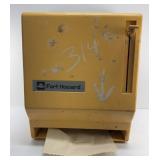 VINTAGE GAS STATION TOWEL DISPENSER,NO KEY