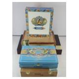(5) WOOD CIGAR BOXES