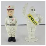 MOBILE AND MICHELIN CAST IRON BANKS