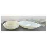 FIREKING, PYREX & ASSTD MID CENTURY DISHES