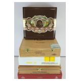 (5) WOOD CIGAR BOXES
