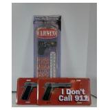 THERMOMETER AND (2) LICENSE PLATE SIGNED