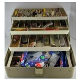 PLANO TACKLE BOX FULL OF FISHING SUPPLIES