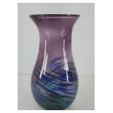 HAND BLOWN ART GLASS VASE